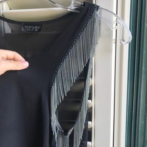 Topshop mesh chain tank